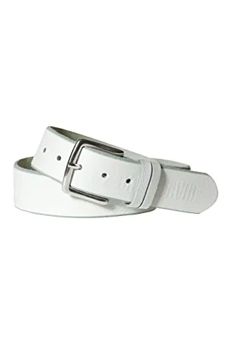 Camp David Herren Gürtel mit Used-Optik White 90
