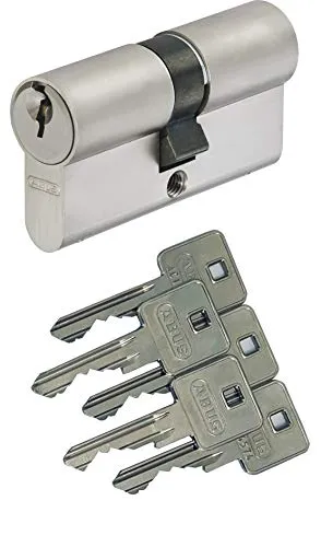 ABUS A93 Doppelzylinder 45/50mm mit 5 Schlüssel, mit Not-u. Gefahrenfunktion und Bohrschutz, Profil C73 C83