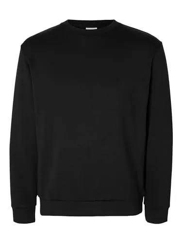 Selected Homme Langärmeliges Sweatshirt für Herren - Stylisches Sweatshirt mit Rundhalsausschnitt, aus umweltfreundlichem LENZING ECOVERO Material, ideal für einen nachhaltigen Look.