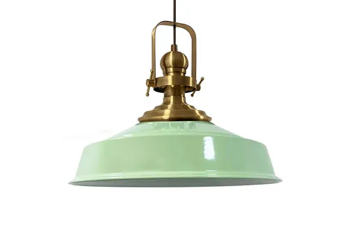 Bamyum Pendelleuchte Aslet Ø41 cm in grün von Bamyum