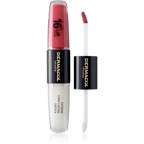 Dermacol 16H Lip Colour langlebiger, glänzender Lippenstift Farbton 16 Classy Sassy 2x4 ml