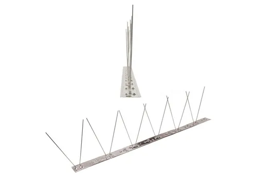 PestSystems Taubenspikes 1 Meter (2 x 0,5m) Taubenspikes 1-reihig auf V2A-Flexleiste