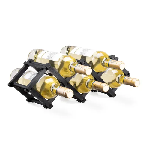 Weinregal Flaschenregal Flaschenständer aus Bambus 45x12x15,2cm für Weinflaschen