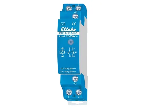 Eltako Schaltrelais 1 Schliesser + Öffner - potenzialfrei, 16A 250V AC, ideal für vielseitige Schaltanwendungen