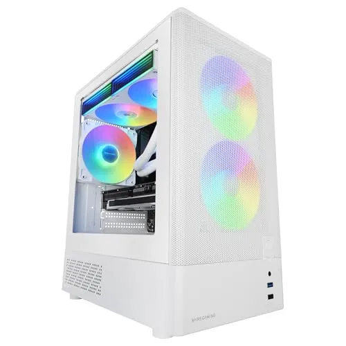 Mars Gaming MC-Onyx MicroATX Gaming-Gehäuse mit ARGB Lüftern
