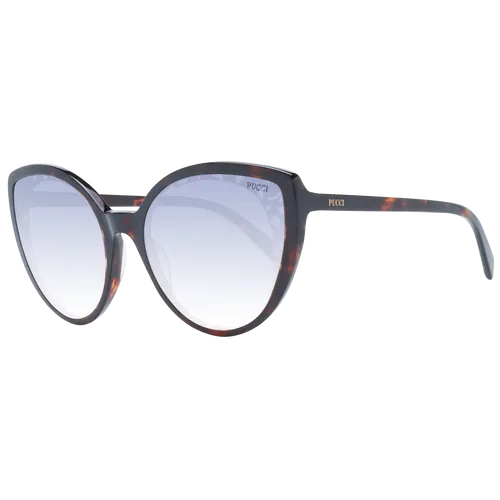 Emilio Pucci Sonnenbrille EP0182 52B 58 Damen Braun - Damen Sonnenbrille im trendigen Katzenaugen-Stil, 100% UV-Schutz und mit elegantem Verlaufsglas für einen stilvollen Auftritt.