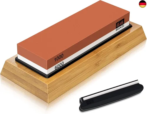 SHAN ZU Schleifstein Abziehstein Wetzstein für Professionell 2-in-1