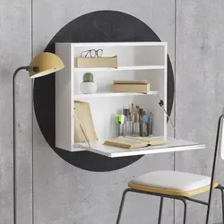 Skye Decor Optimum White Schreibtisch - Kinderschreibtisch in modernem Design, ideal für kleine Räume mit viel Stauraum und platzsparender Wandmontage.