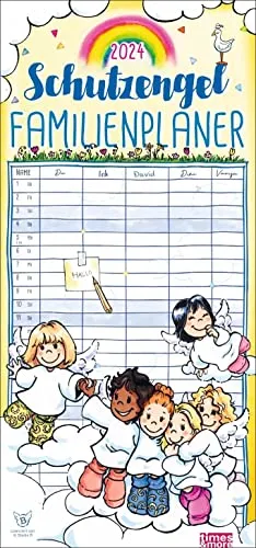times&more Schutzengel Familienplaner 2024. Kalender mit 5 Spalten