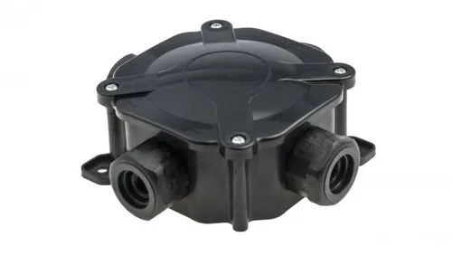 Puszka n/t hermetyczna PH PG16 75x75x33 5x4mm2 IP67 czarna A.0035C