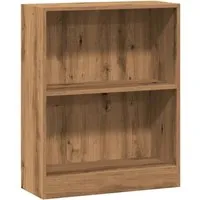 vidaXL Bücherregal aus Artisan-Eiche - Bücherregal für Schlafzimmer, Wohnzimmer und Büro mit viel Stauraum für Bücher und Deko. Langlebiges Holzwerkstoff-Material sorgt für Stabilität und Pflegeleichtigkeit.