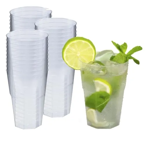 Silverkitchen Cocktailbecher 30x 300ml - Wiederverwendbare Hartplastik Partybecher - Gläser & Trinkgeschirr: Hochwertige, bruchfeste Cocktailbecher aus Polypropylen - ideal für jede Veranstaltung, leicht und stapelbar, Made in Germany.
