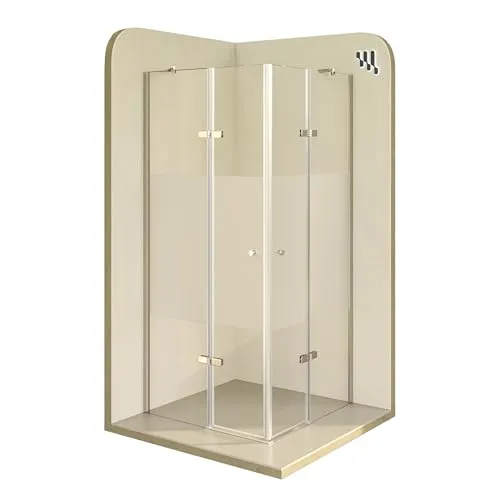 i-flair Eckdusche DK19 aus Sicherheitsglas 80x80 cm - Moderne Eck-Duschkabine aus 6 mm Einscheibensicherheitsglas. Ideal für kleine Badezimmer mit platzsparendem Design und stabilen Aluminiumprofilen. Einfache Montage auf Duschwannen oder bodeneben.