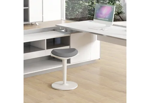 HOMCOM Höhenverstellbarer Schreibtischstuhl - Drehstuhl für Büro und Arbeitszimmer, ergonomisch und flexibel einstellbar von 56,5 bis 71,5 cm, ideal für gesundes Sitzen.