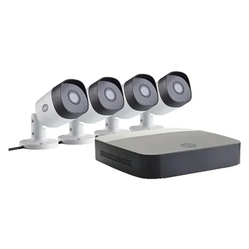 Yale Smart Home CCTV Kit XL mit 4 FullHD Outdoor Kameras - Weiß SV-4C-4ABFX-2 - Überwachungskameras mit 4 Full HD 1080p Kameras, 1TB Speicher und intelligenter Bewegungserfassung für optimale Sicherheit bei Tag und Nacht.
