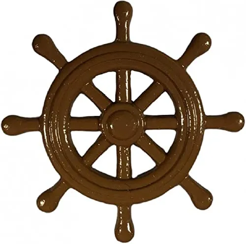 Melody Jane Puppenhaus Braun Schiffsrad Dekoration Miniatur Pub Shop Zubehör 1:12 Maßstab