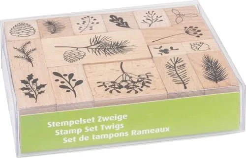 Heyda 204888685 Stempel-Set Zweige Setgröße 12 x 10 x 3 cm von Heyda