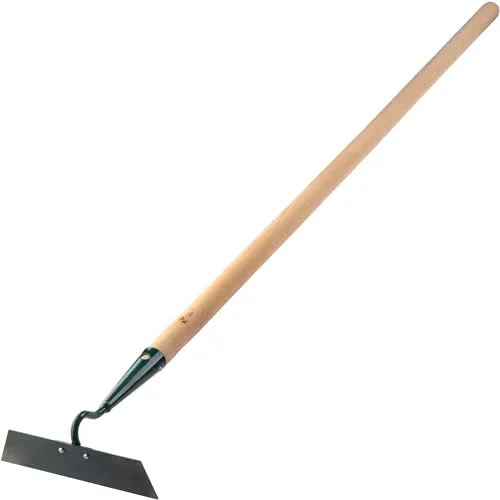 KADAX Hacke, Gartenhacke zum lockern, lüften und jäten des Bodens, für Garten, Blatt aus Metall, Gartenzubehör, Unkrauthacke zum entfernen von Unkraut, Grubber (Arbeitsbreite: 18 cm, mit Holzstiel)