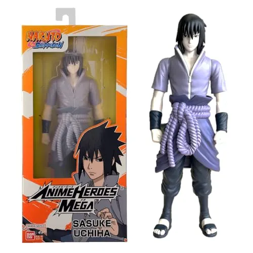 BANDAI Anime Heroes Sasuke Uchiwa 30 cm Figur - Actionfigur aus Naruto Shippuden, 30 cm große, gelenkige Sammlerfigur für Kinder ab 4 Jahren - ideal zum Spielen und Ausstellen!