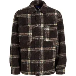 JACK & JONES JORNEWTON Teddy Overshirt LS - Funktionsjacke aus Teddy-Material, warm und stylisch für kühle Tage, ideal für lässige Outfits.