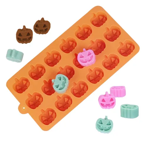 Mini Kürbisse Silikonform 18-fach - Mit dieser Form aus Silikon für 18 kleine