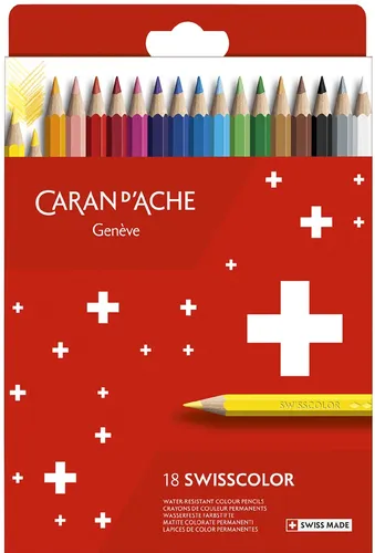 CARAN D'ACHE Buntstifte Swisscolor 18er Kartonetui