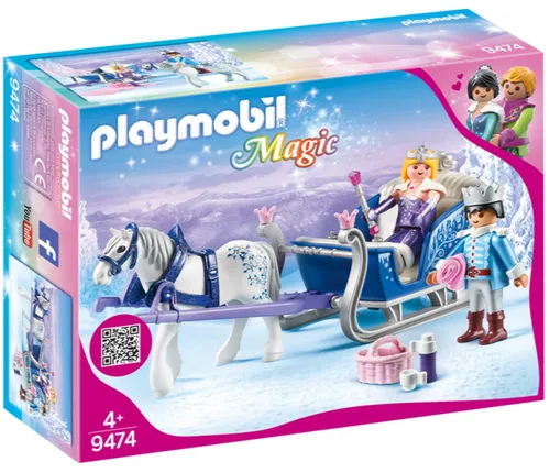 PLAYMOBIL Magic 9474 Schlitten mit Königspaar