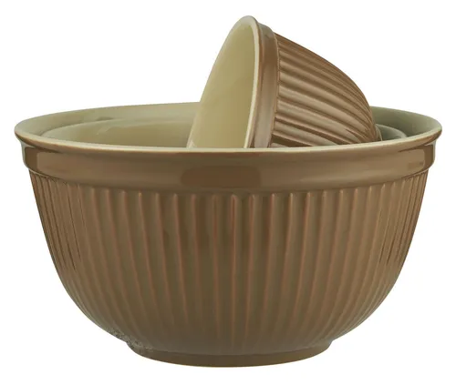 Ib Laursen Mynte Schüssel Schalensatz 3er Set - Praktisches 3er Set aus Steingut, spülmaschinenfest und ideal für Salate und Speisen. Perfekt für den Alltag und besondere Anlässe!