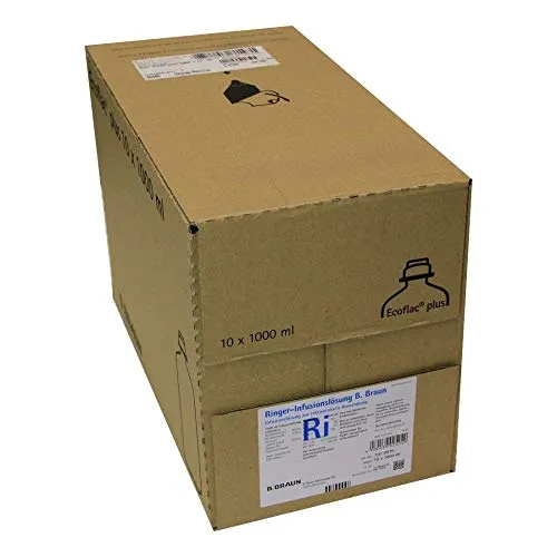 RINGER LÖSUNG B.Braun Ecoflac Plus 10X1000 ml - Multivitaminpräparate & Mineralien, hochwertige Infusionslösung für eine optimale Flüssigkeits- und Elektrolytversorgung.