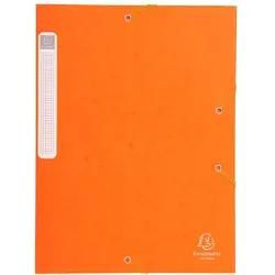 Exacompta Exacompta, Archivbox Cartobox, flach geliefert, Rücken 25mm aus Colorspan-Karton, mit 3 Klappen und Gummizug, 25x33cm für DIN A4