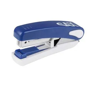 Sax Heftgerät Design 519, 0-519-14, Flat-Clinch, Heftleistung 20 Blatt, blau