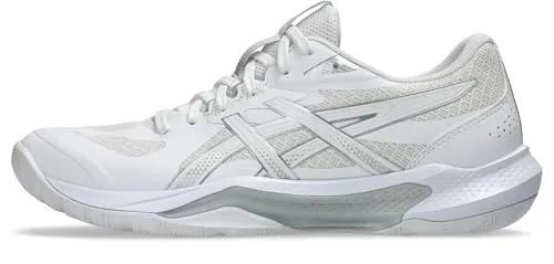 ASICS GEL-TACTIC 13 Hallenschuh, Gr. 39,5, weiß - Sportliche Hallenschuhe für Badminton und Squash mit innovativer GEL-Technologie für hohen Dämpfungsgrad und Komfort. Ideal für intensives Training, rutschfeste Gummisohle für optimale Stabilität.