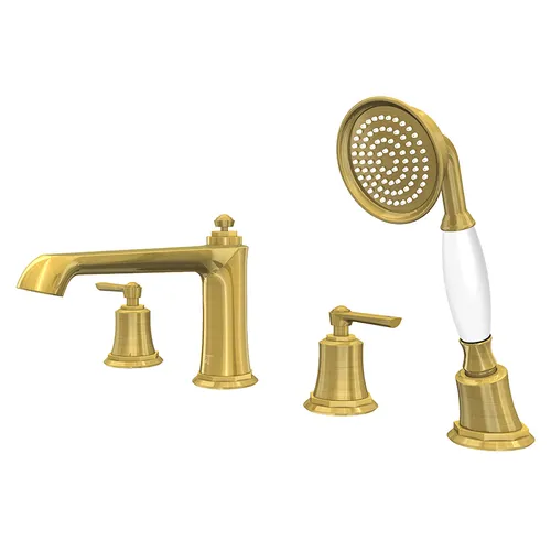 Steinberg Serie 350 Wannenarmatur, 4-Loch, Brushed Gold von Steinberg