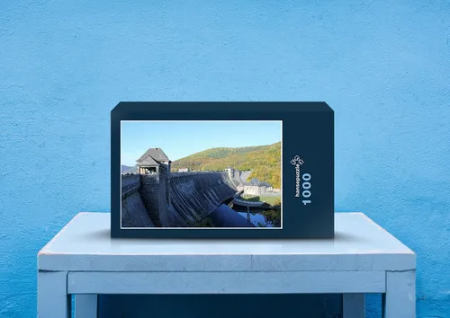 hansepuzzle 31890 - Edersee Puzzle, 1000 Teile, Natur, 60,0 x 46,0cm mit hochwertiger Aufbewahrung, Kartonbox und wiederverschließbarem Beutel