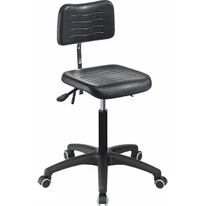 Produktbild meychair Arbeitsstuhl W5-TR-PU, schwarz, höhenverstellbar und ergonomisch