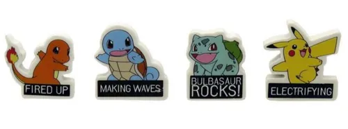 4er Pack Pokemon Radiergummi Radierer Pikachu Mitgebsel