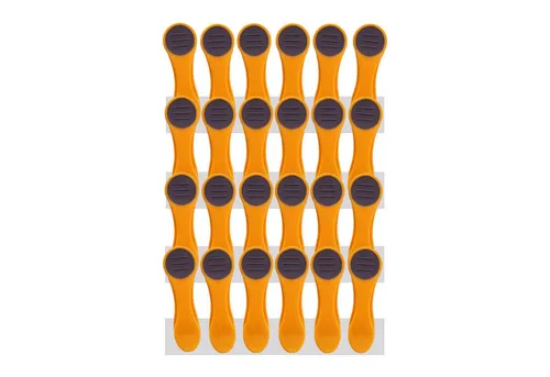 trendfinding Wäscheklammern 24 Wäscheklammern mit Edelstahlfedern und Softgrip, Mit neuester Klammertechnik für empfindliche Wäsche