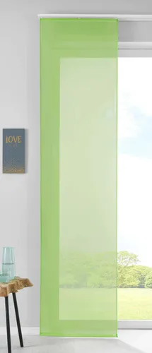 Schiebegardine Flächenvorhang Vorhang Gardine Voile HxB 245x60 cm Apfelgrün