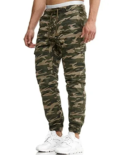 Indicode Herren Levy Cargohose - Wanderhosen mit 6 praktischen Taschen, ideal für Outdoor-Aktivitäten und Freizeit, bequem und stylisch im Regular Fit.