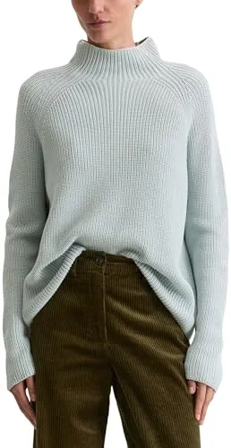Marc O'Polo Damen Strickpullover aus Bio-Baumwolle - Stylischer Langarmpullover für Damen aus nachhaltiger Baumwolle, ideal für jeden Anlass und angenehm zu tragen.