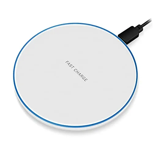 Produktbild QI Fast Wireless Ladegerät 15W kompatibel für Huawei P40 / Pro/Plus Kabelloser Charger Induktive Universal Schnellladestation, Farbe:Weiß