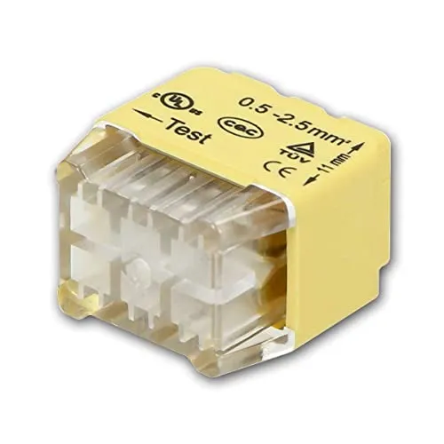 world-trading-net - Dosenklemme 6-polig für starre Leiter 0,75-2,5 mm², 10er Set