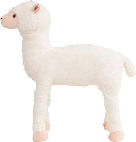 vidaXL XXL Plüschtier Stehendes Alpaka - Kuscheliges Stofftier - Stofftier & Teddybären, realistisch gestaltetes Alpaka aus hochwertigem Plüsch, ideal als Aufsitzspielzeug bis 100 kg belastbar.