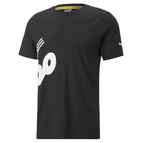 Puma PL Logo Tee T-Shirt für Herren - Stylisches Herren T-Shirt von Puma in Schwarz, ideal für Fitness und Freizeit. Hergestellt aus hochwertigen Materialien, bietet es höchsten Tragekomfort und Bewegungsfreiheit für alle sportlichen Aktivitäten.