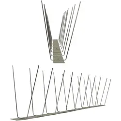 PestSystems Taubenspikes 10 Meter – Effektive Vogelabwehr - Zwei Reihen aus robustem Edelstahl bieten zuverlässigen Schutz gegen Tauben und andere Vögel. Die flexible Leiste passt sich jeder Form an und ermöglicht eine einfache Montage ohne Bohren. Maximale Schutzbreite: 8 cm.