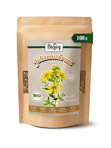 Produktbild Biojoy BIO-Johanniskraut-Tee (100 g), getrocknet und geschnitten, Kräutertee (Hypericum perforatum)