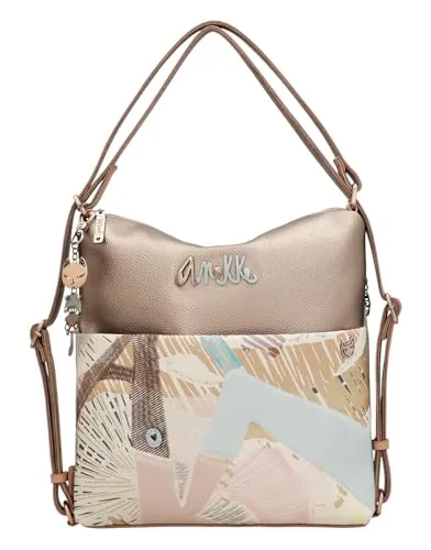 Anekke Hollywood Passion Bag - Umwandelbare Damen-Rucksackhandtasche - Damen-Rucksackhandtaschen: Vielseitig als Schultertasche oder Rucksack tragbar, mit hochwertigen Materialien für Langlebigkeit und einzigartigem Design inspiriert von Hollywood-Glamour.