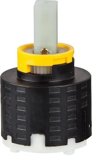 Kludi Steuereinheit 41 mm mit keramischen Scheiben - Armaturen Steuereinheit 41 mm, aus langlebigem Kunststoff und Keramik, mit voreinstellbarer Heißwasserbegrenzung für Sicherheit und Energieeinsparung.