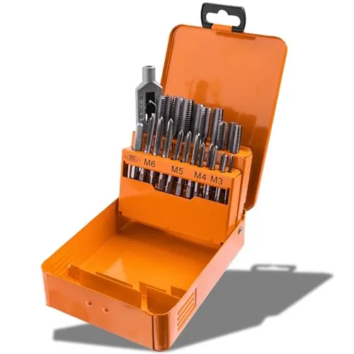 Profi Gewindeschneider M3-M12 Satz Gewindebohrer Set Gewindeschneid Box Hand M5
