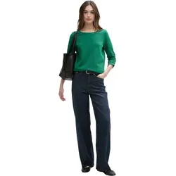 TOM TAILOR Denim Damen Sweatshirt - Stylisches Sweatshirt mit 3/4-Arm für Damen, optimale Passform und hohen Tragekomfort, ideal für lässige Looks.